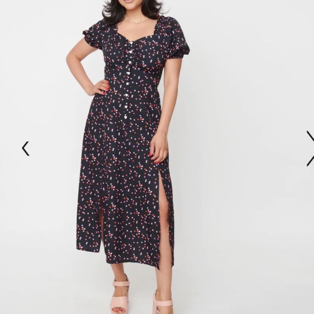 Unique vintage wild hearts run free dress